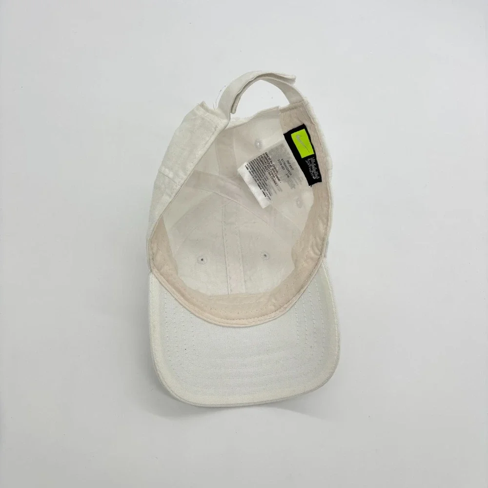 Nike Infant‎ Kids White Adjustable Black Swoosh Logo Toddler Sports Baseball Cap